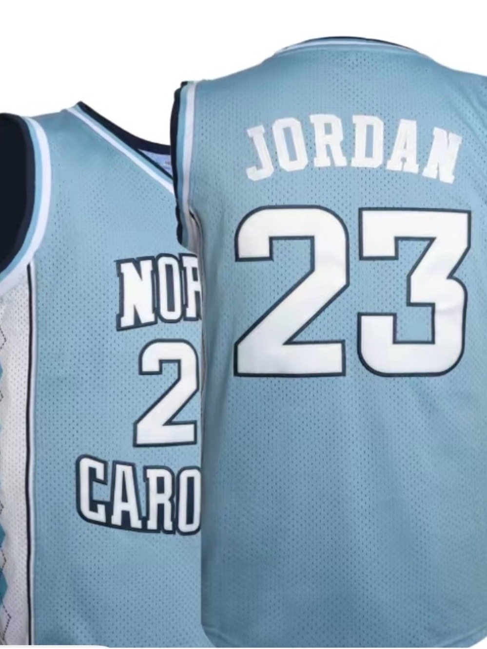 Michael Jordan 🐐 North Carolina  Blue Basketball Jersey - Jordan 23 SZ XL